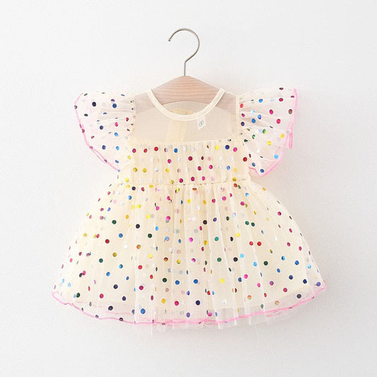 Vestido Infantil Lunares de Colores