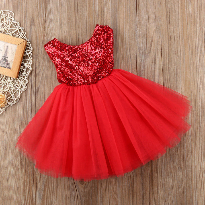 Vestido de Fiesta Infantil Glitter y Tul