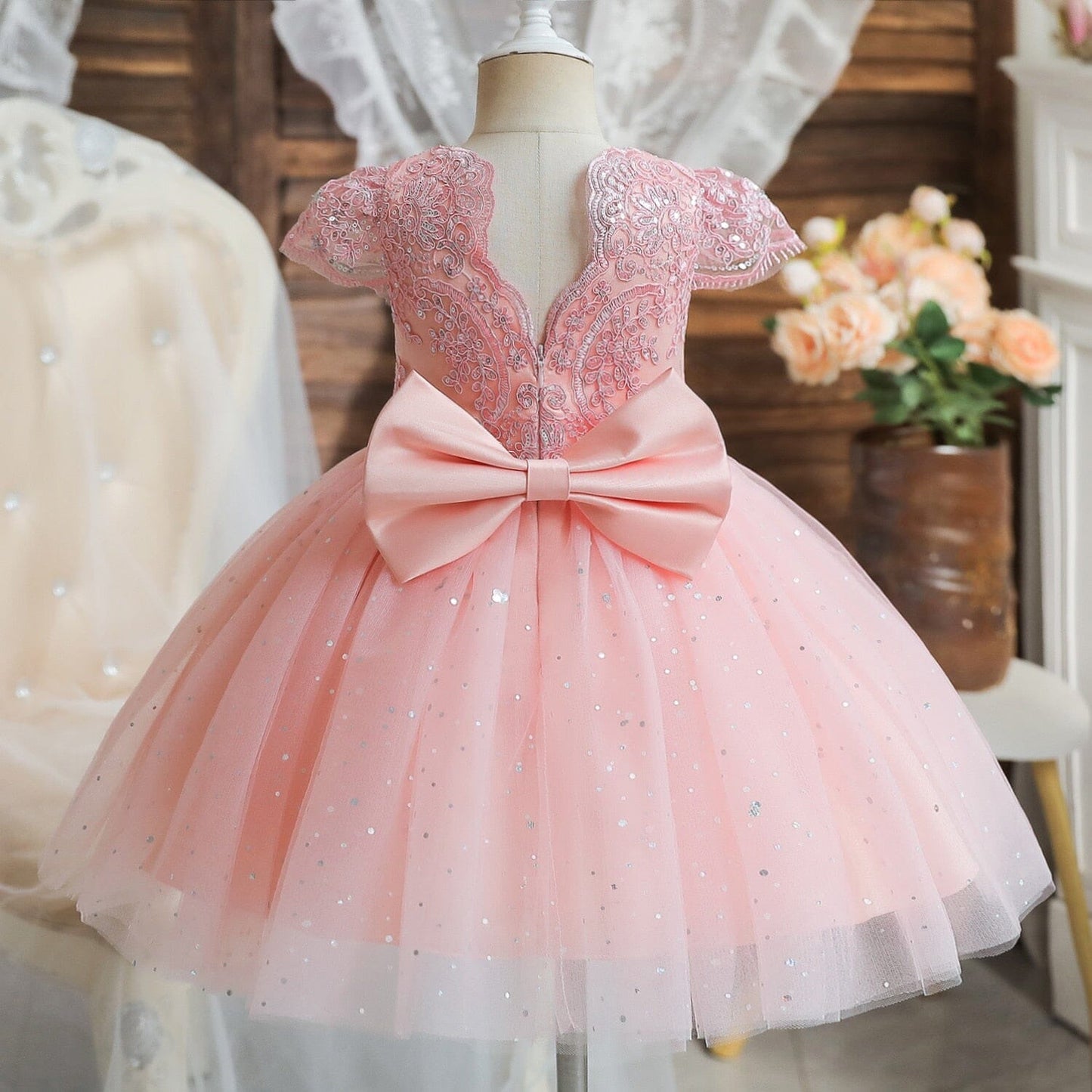 Vestido de Fiesta Infantil Glitter