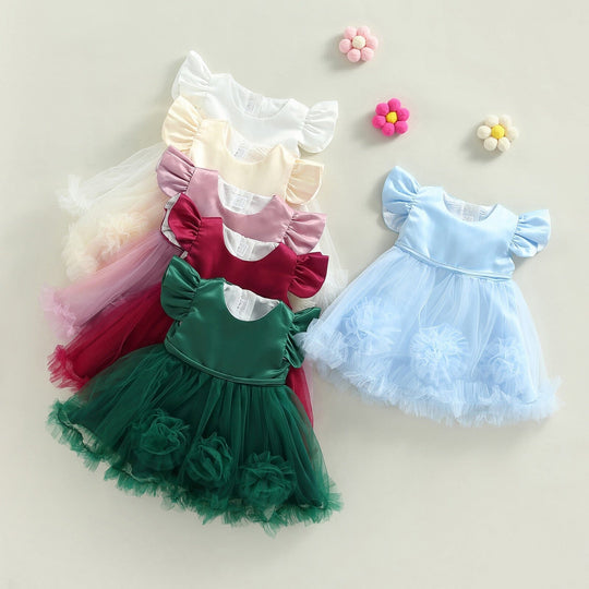 Vestido de Fiesta Infantil Tul Colores