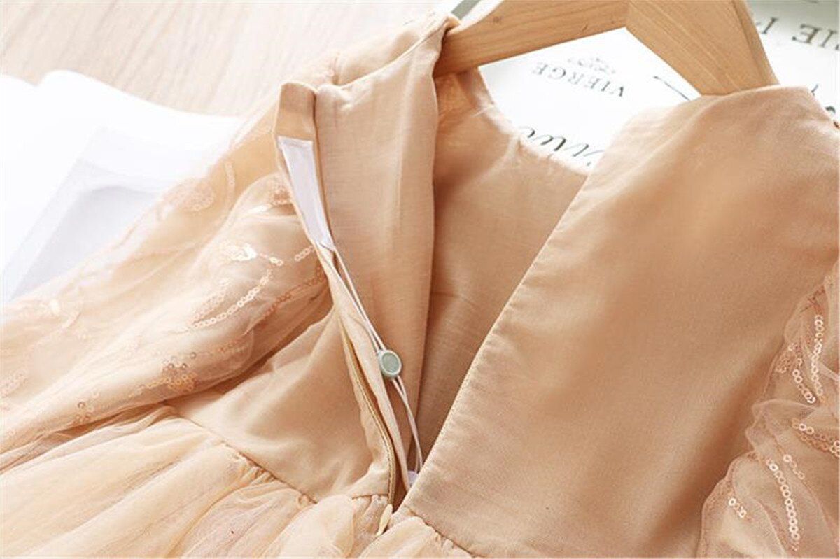 Vestido Fiesta Infantil Manga Larga