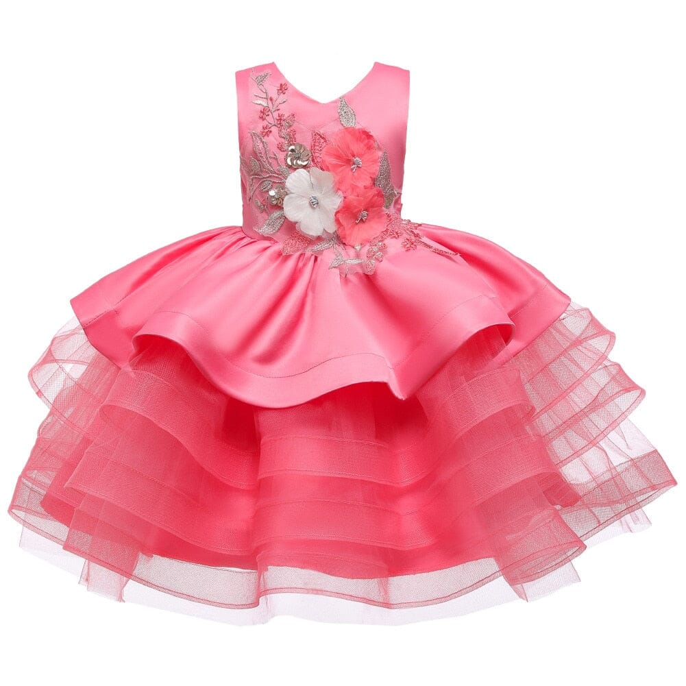 Vestido de Fiesta Infantil Primavera y Volantes