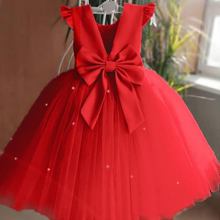 Vestido de Fiesta Infantil Tul y Perlas