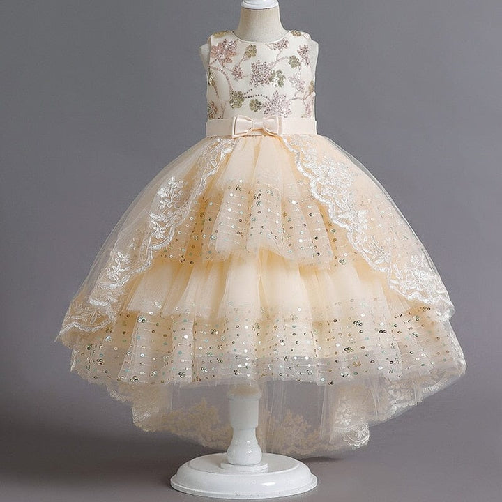 Vestido Fiesta Infantil Tul Lentejuelas