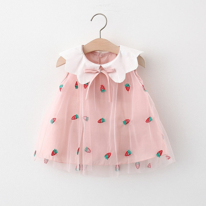 Vestido Infantil Fresas