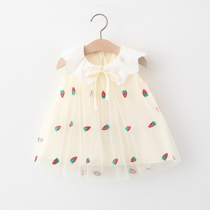 Vestido Infantil Fresas
