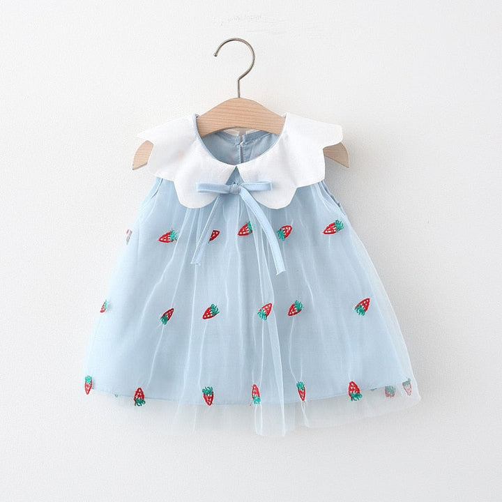 Vestido Infantil Fresas
