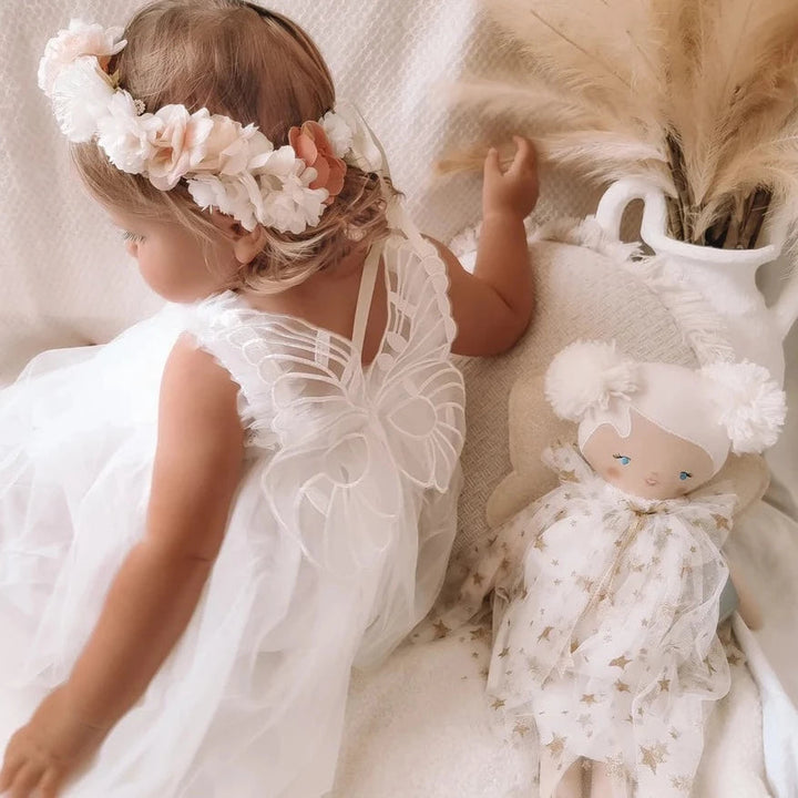 Vestido Infantil Alas de Mariposa