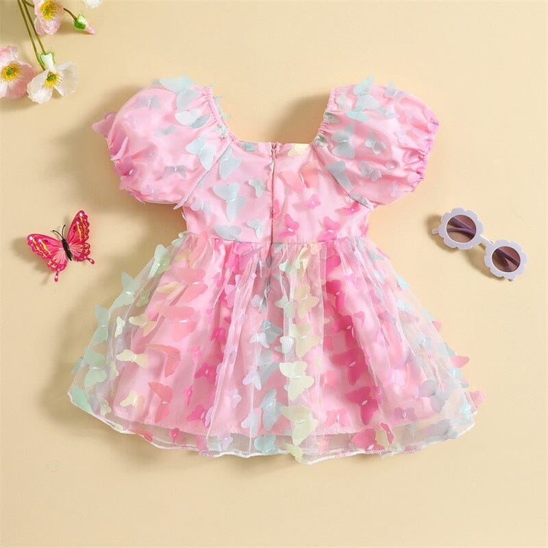 Vestido infantil Mariposas y Sainha Tul