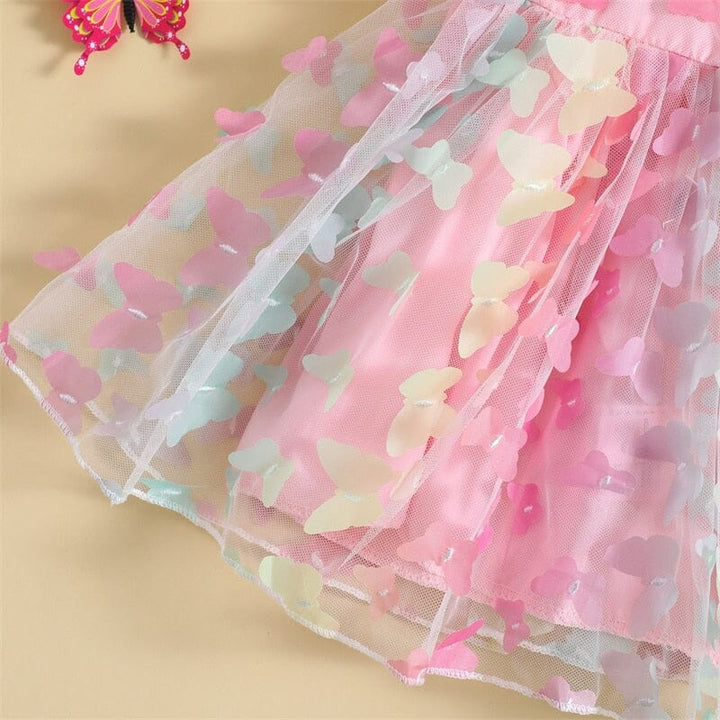Vestido infantil Mariposas y Sainha Tul
