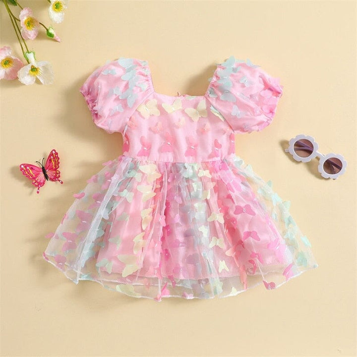 Vestido infantil Mariposas y Sainha Tul