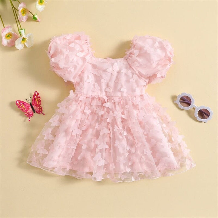 Vestido infantil Mariposas y Sainha Tul