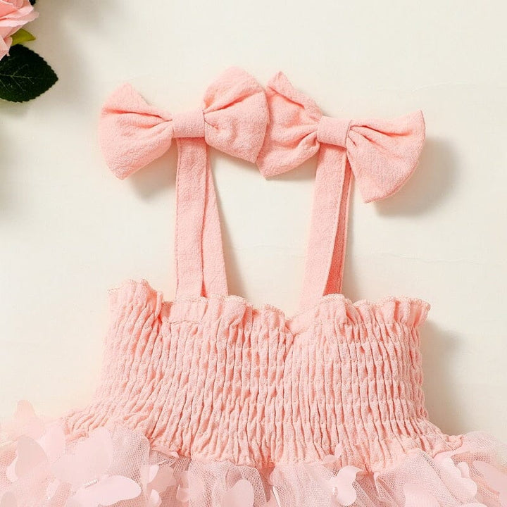 Vestido Infantil Mariposas + Fajín