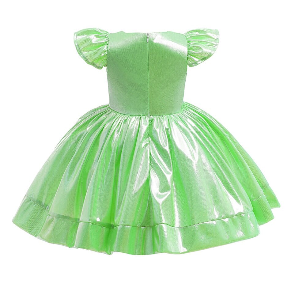 Vestido de fiesta infantil con ojos de monstruo