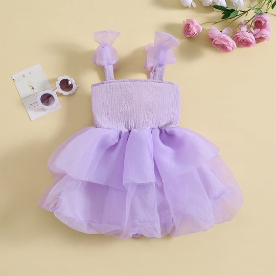Vestido Fiesta Infantil Tul Volantes