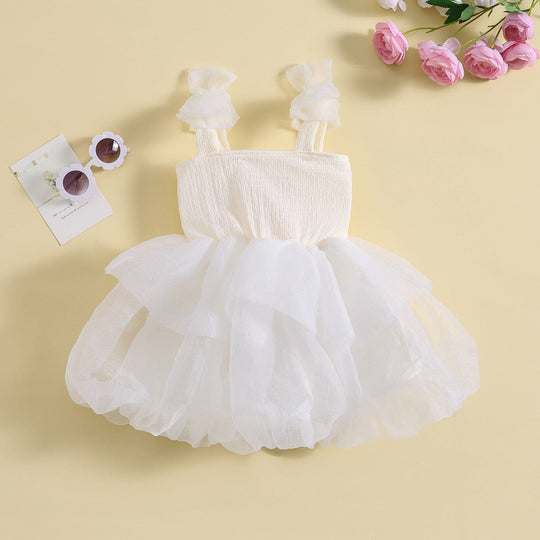 Vestido Fiesta Infantil Tul Volantes