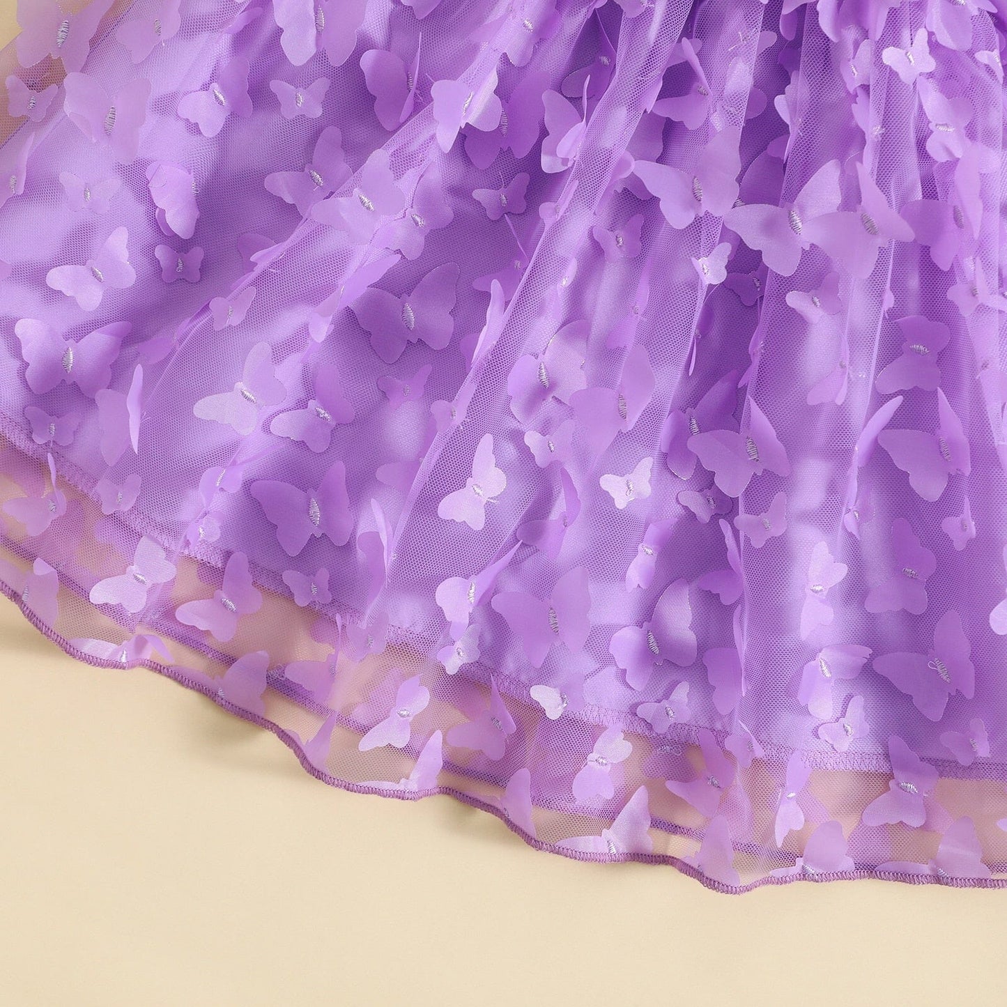 Vestido de Mariposas con Hombros Caídos para Niños