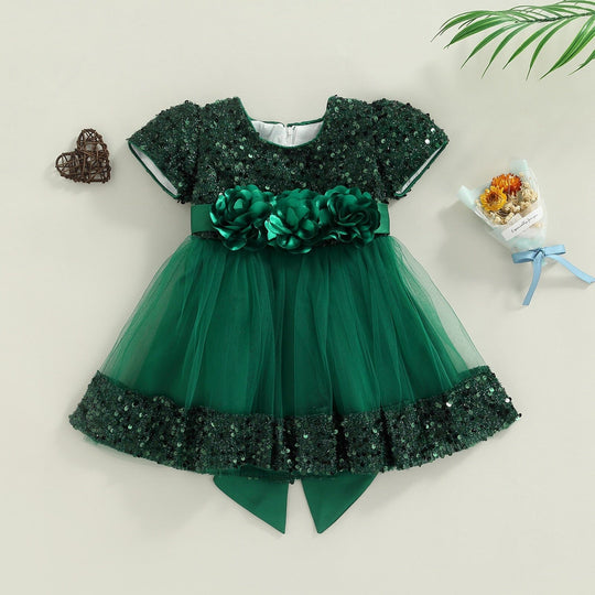 Vestido Infantil Paitê y Flores