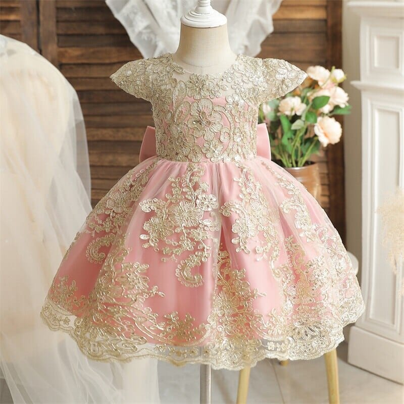 Vestido de Princesa de Encaje de Lujo para Niños