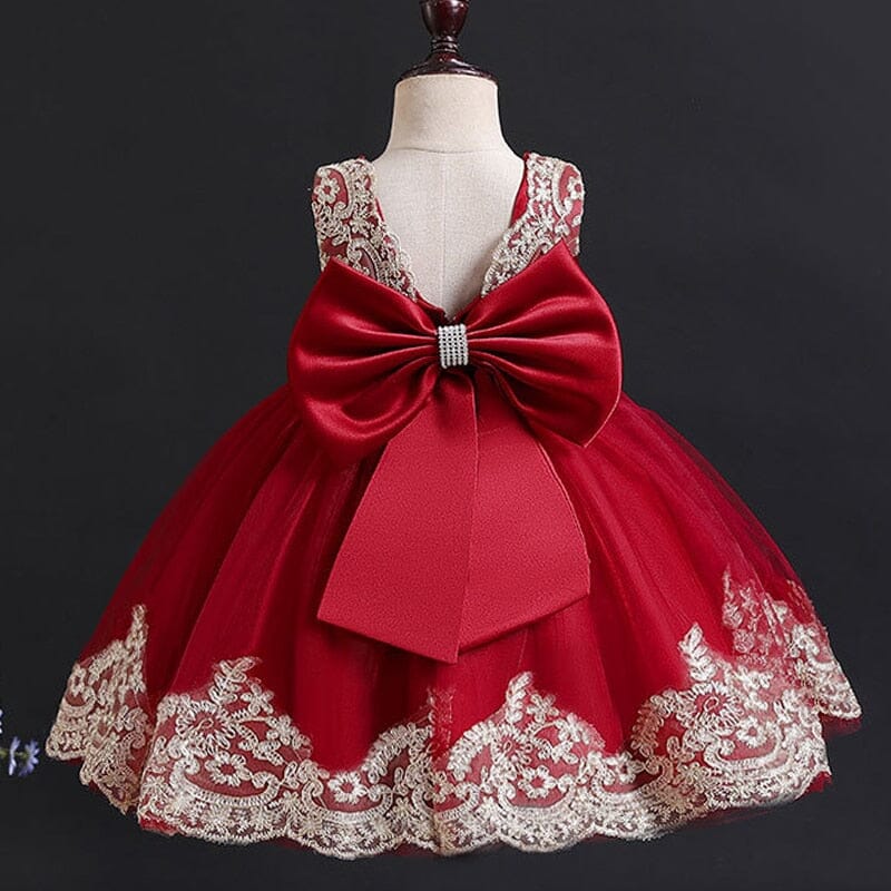 Vestido Infantil de Encaje Princesa Encaje
