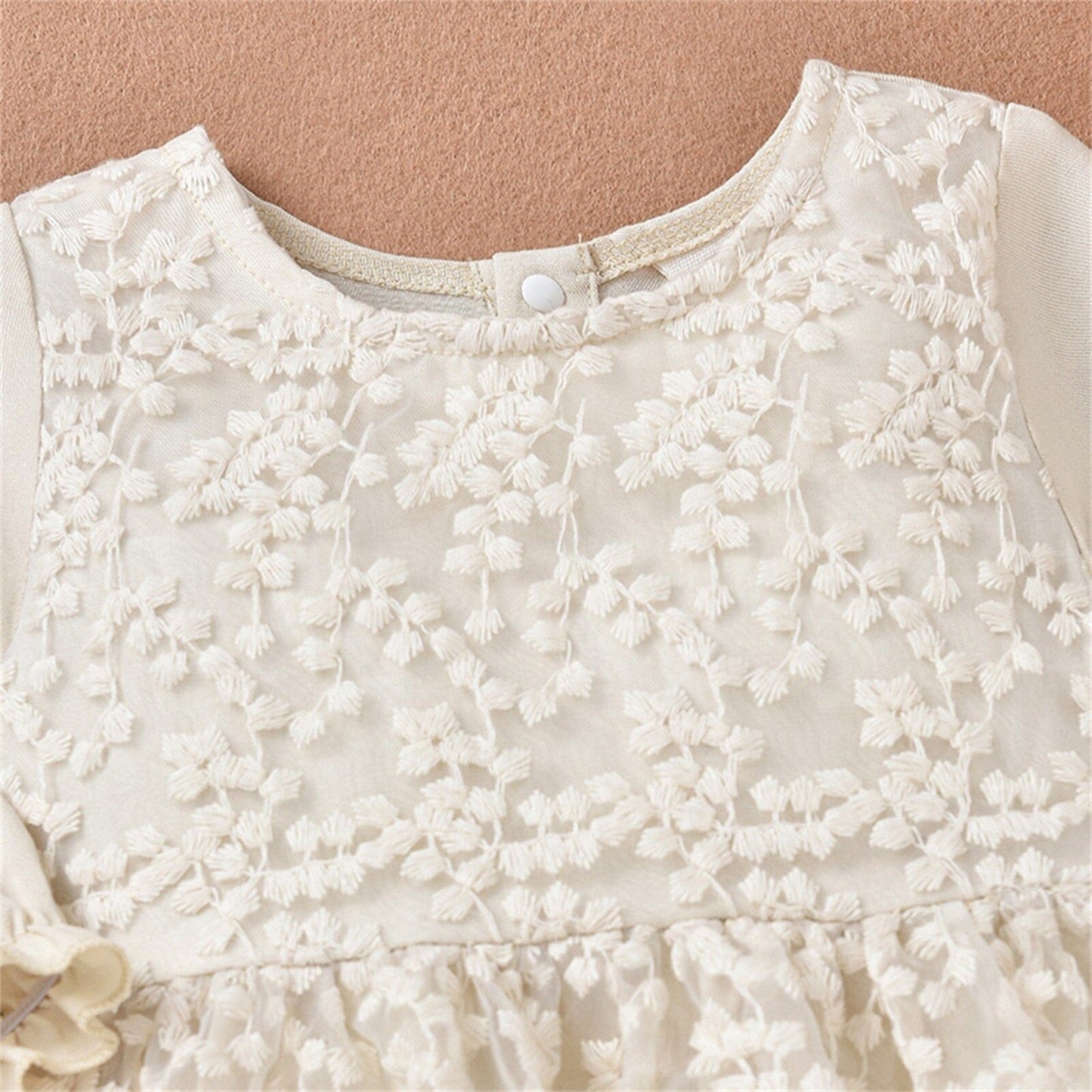 Vestido Infantil de Incaje Floral