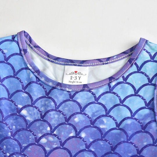 Vestido Infantil Sirena Capas