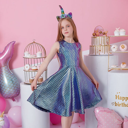 Vestido Infantil Sirena