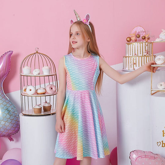 Vestido Infantil Sirena