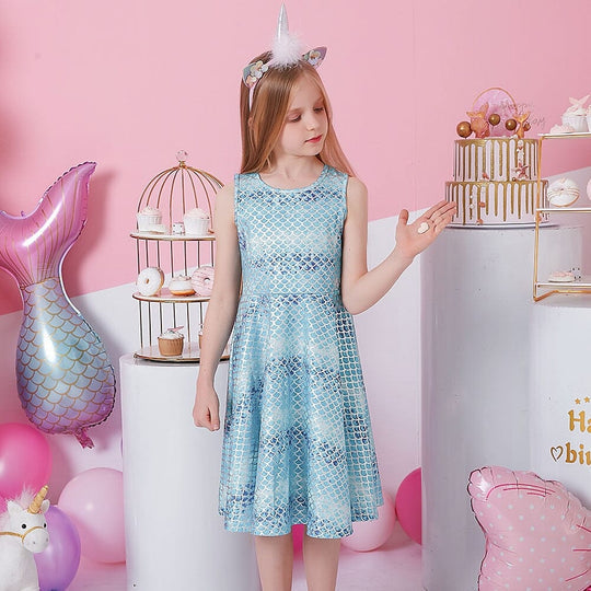 Vestido Infantil Sirena