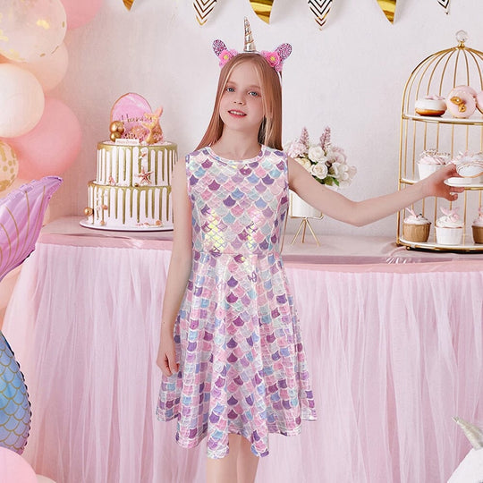 Vestido Infantil Sirena