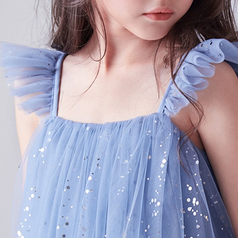 Vestido Infantil Tul Glitter