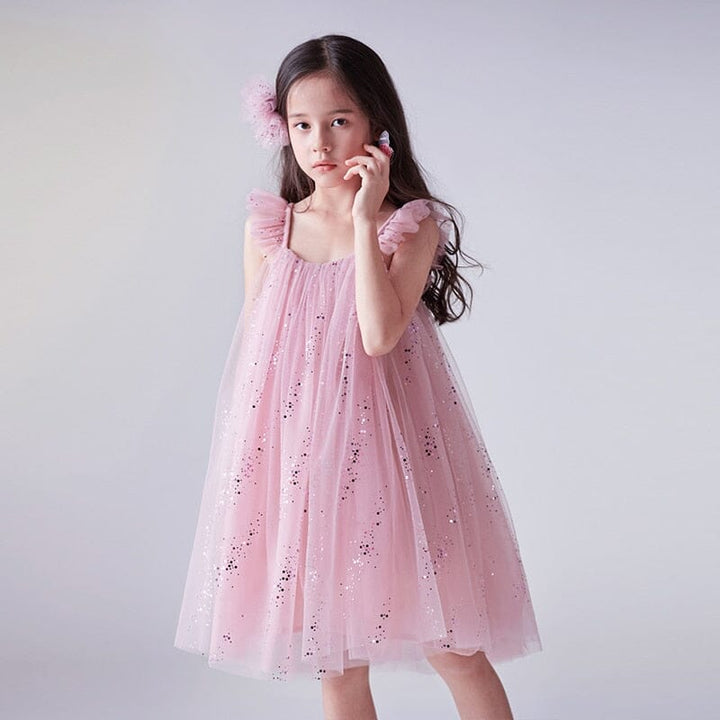 Vestido Infantil Tul Glitter