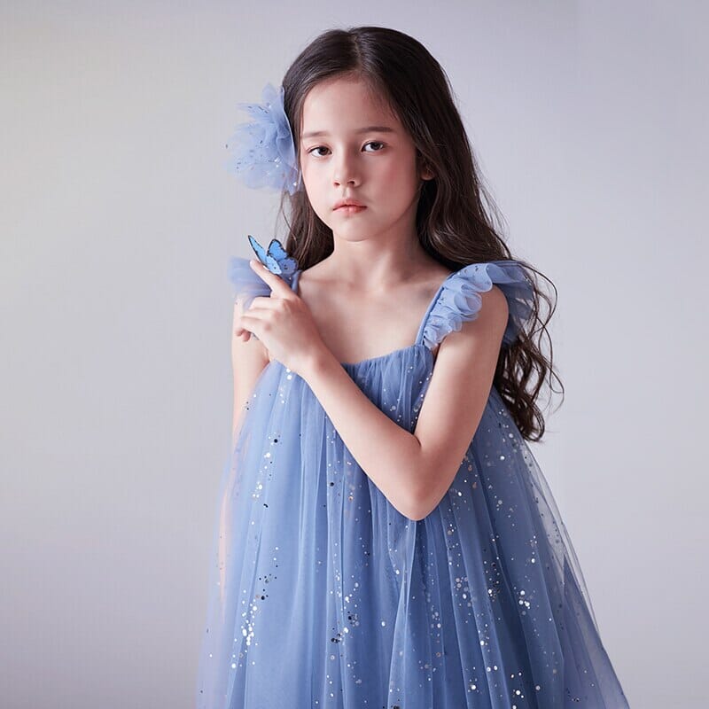 Vestido Infantil Tul Glitter