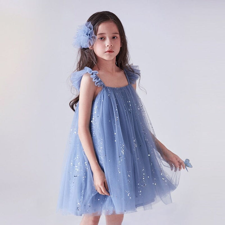 Vestido Infantil Tul Glitter