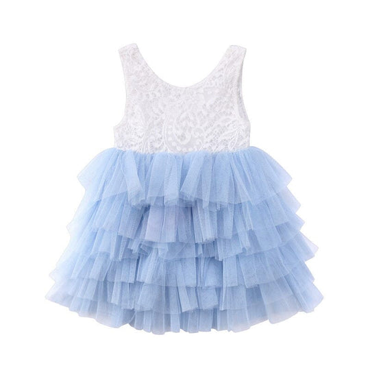 Vestido Infantil Tul Capas