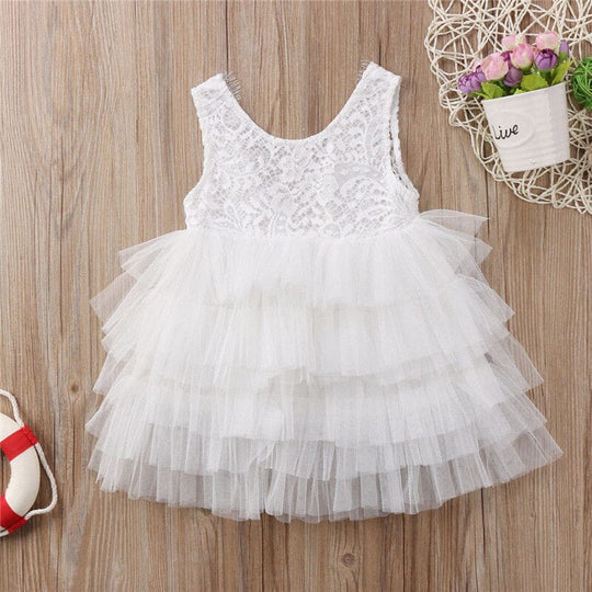 Vestido Infantil Tul Capas