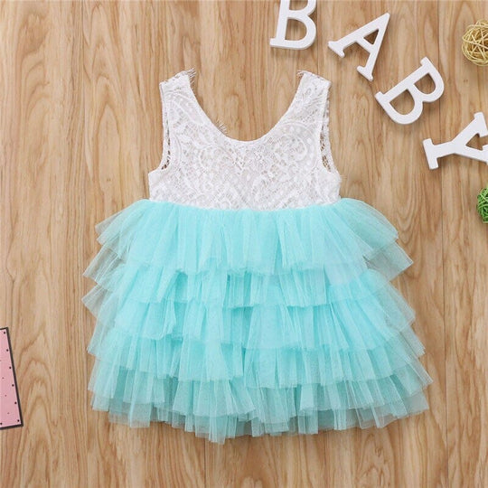 Vestido Infantil Tul Capas
