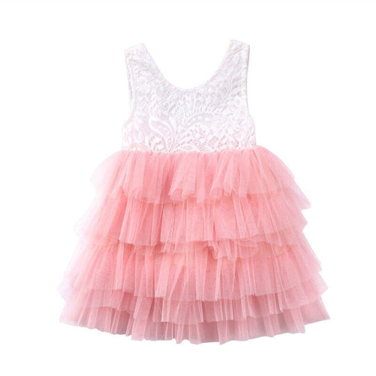 Vestido Infantil Tul Capas