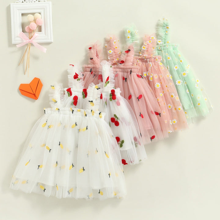 Vestido Infantil Tul Estampados