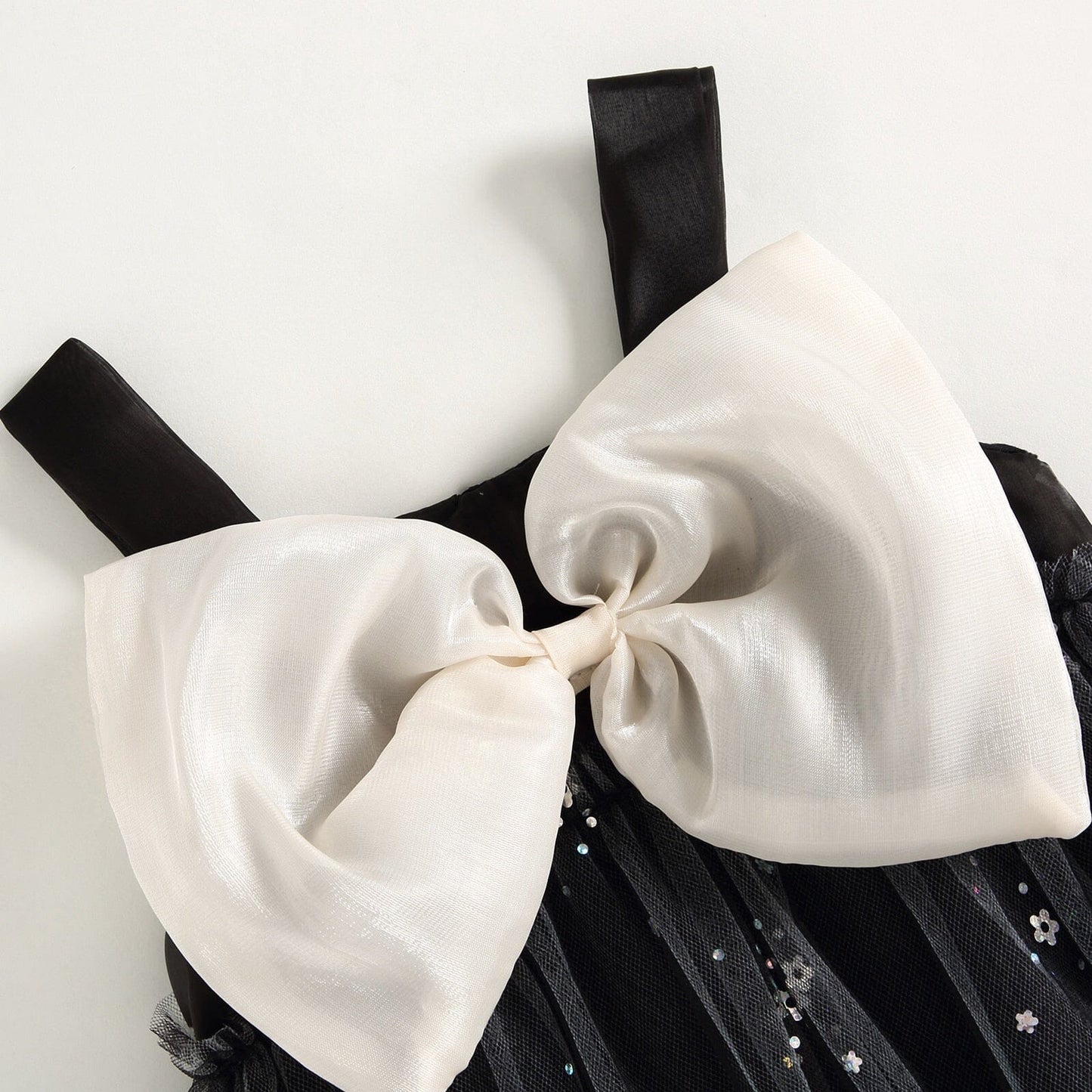 Vestido Infantil Tul Encaje y Flores