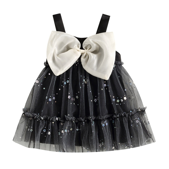 Vestido Infantil Tul Encaje y Flores