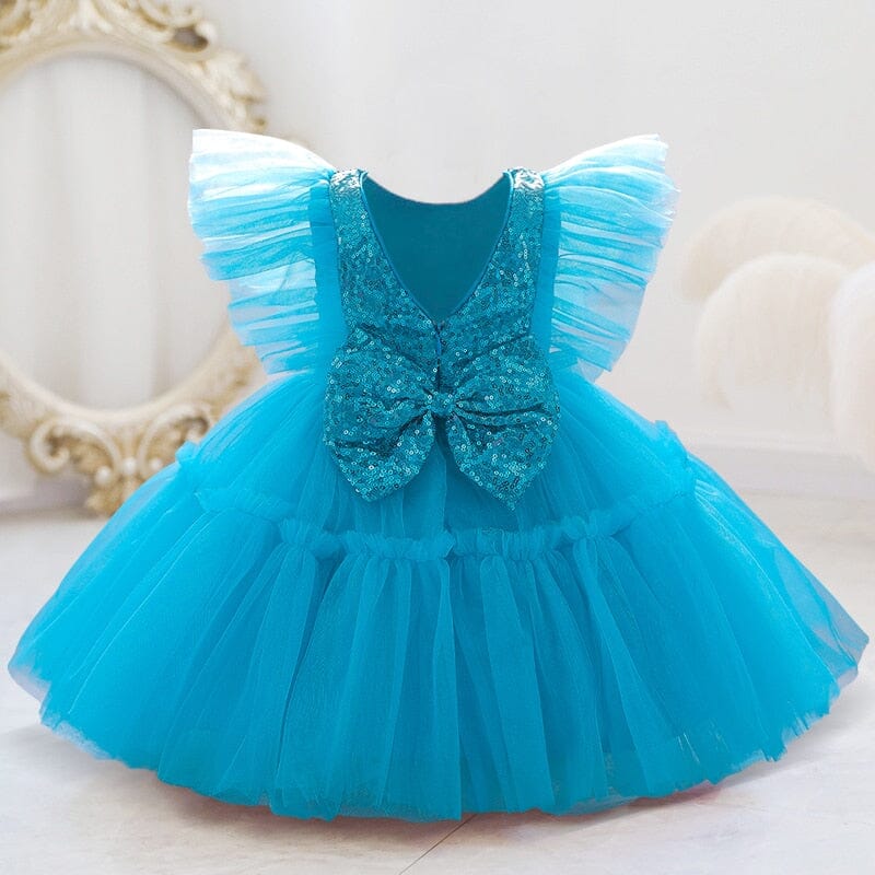 Vestido Infantil Tul Lentejuelas