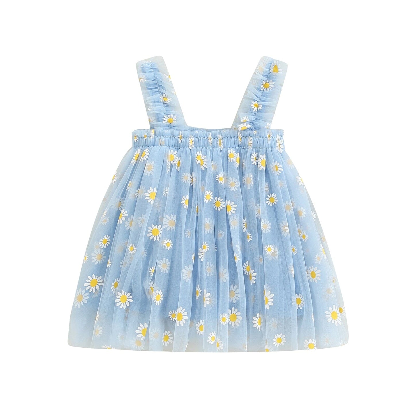 Vestido Infantil Tul Margaritas