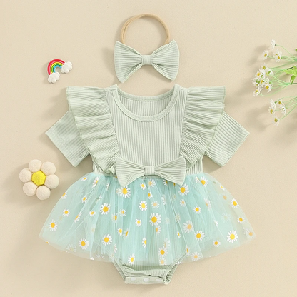 Body Infantil Tul Margaritas