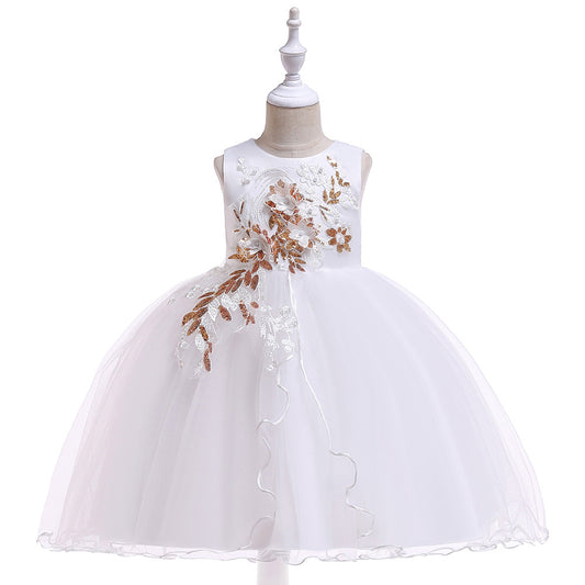 Vestido De Festa Infantil Flores