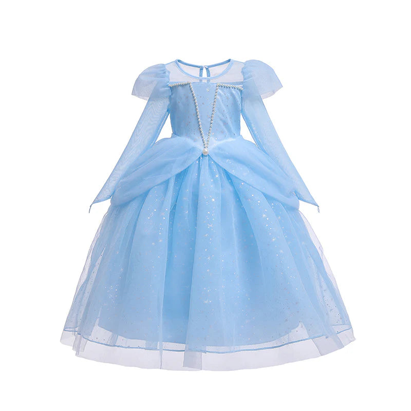 Vestido Infantil Princesa Perla