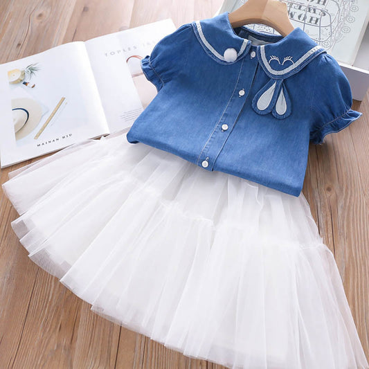 Conjunto Tul y Jeans Conejita