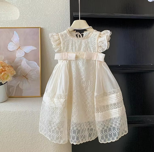 Lese Vestido Infantil de Encaje para Mujer