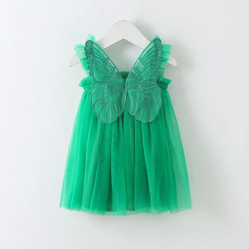 Vestido Infantil de Tul con Alas