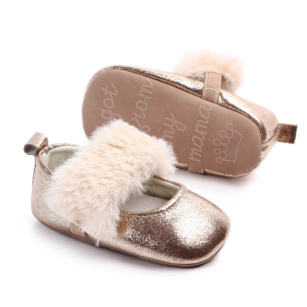 Zapatos peludos para niñas